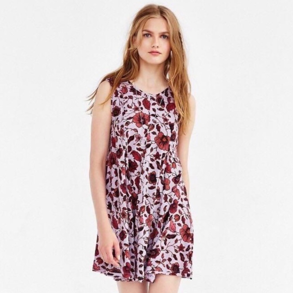 Urban Outfitters Ecote Clary Godet Trapeze Dress, Small
